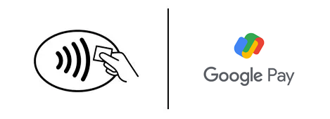 Contactless and Google Pay logos