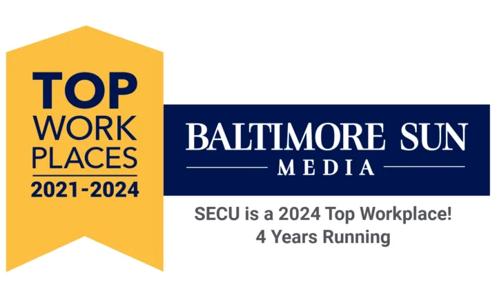 Baltimore Sun Media: SECU is a 2024 Top Workplace! 4 Years Running