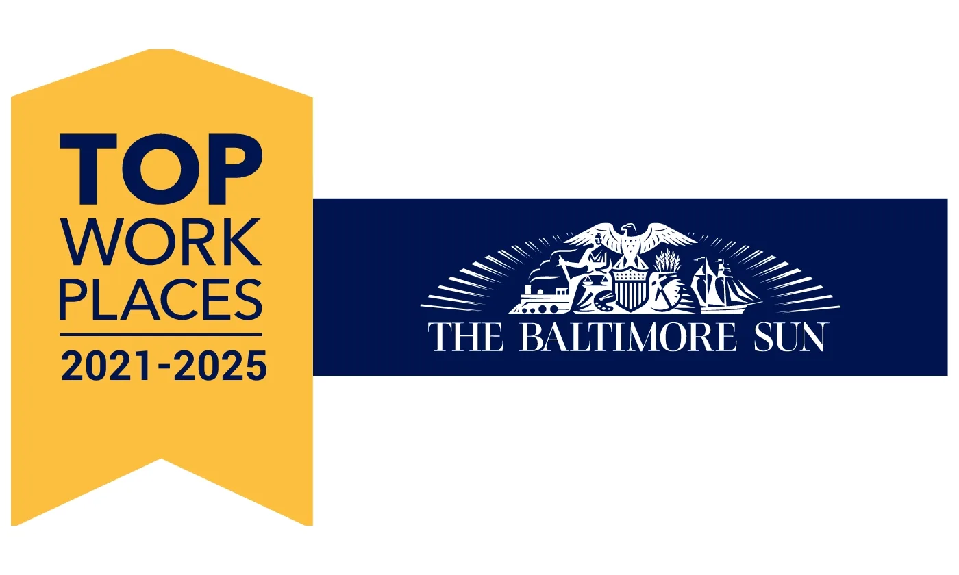 SECU earns the top work places award from 2021-2025 from The Baltimore Sun