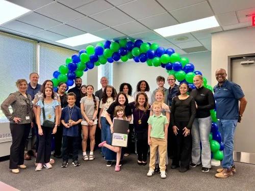 Group of children and parents